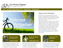 Tablet Screenshot of fahrrad-ratgeber.com